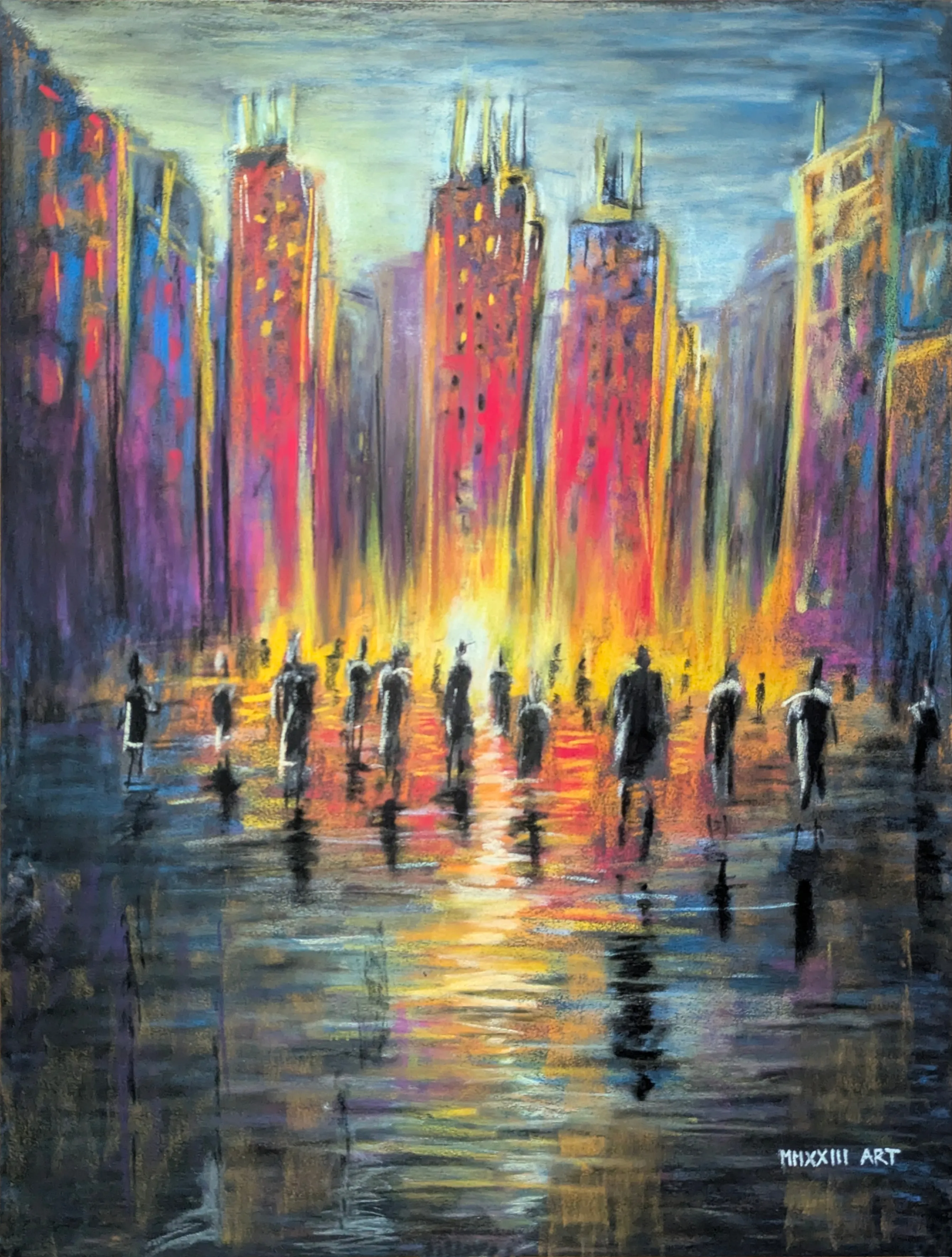Liquid City, drawing by MMXXIII.ART