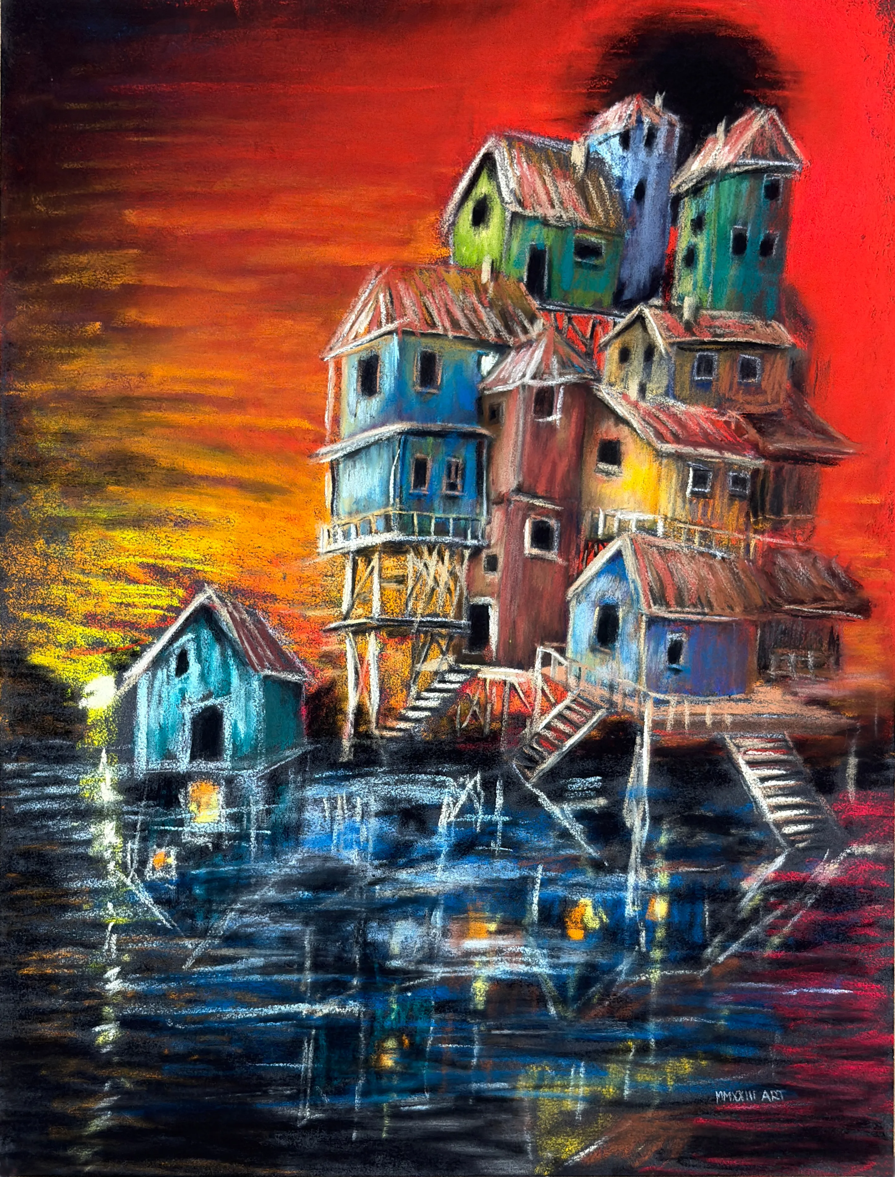 Refuge, drawing by MMXXIII.ART