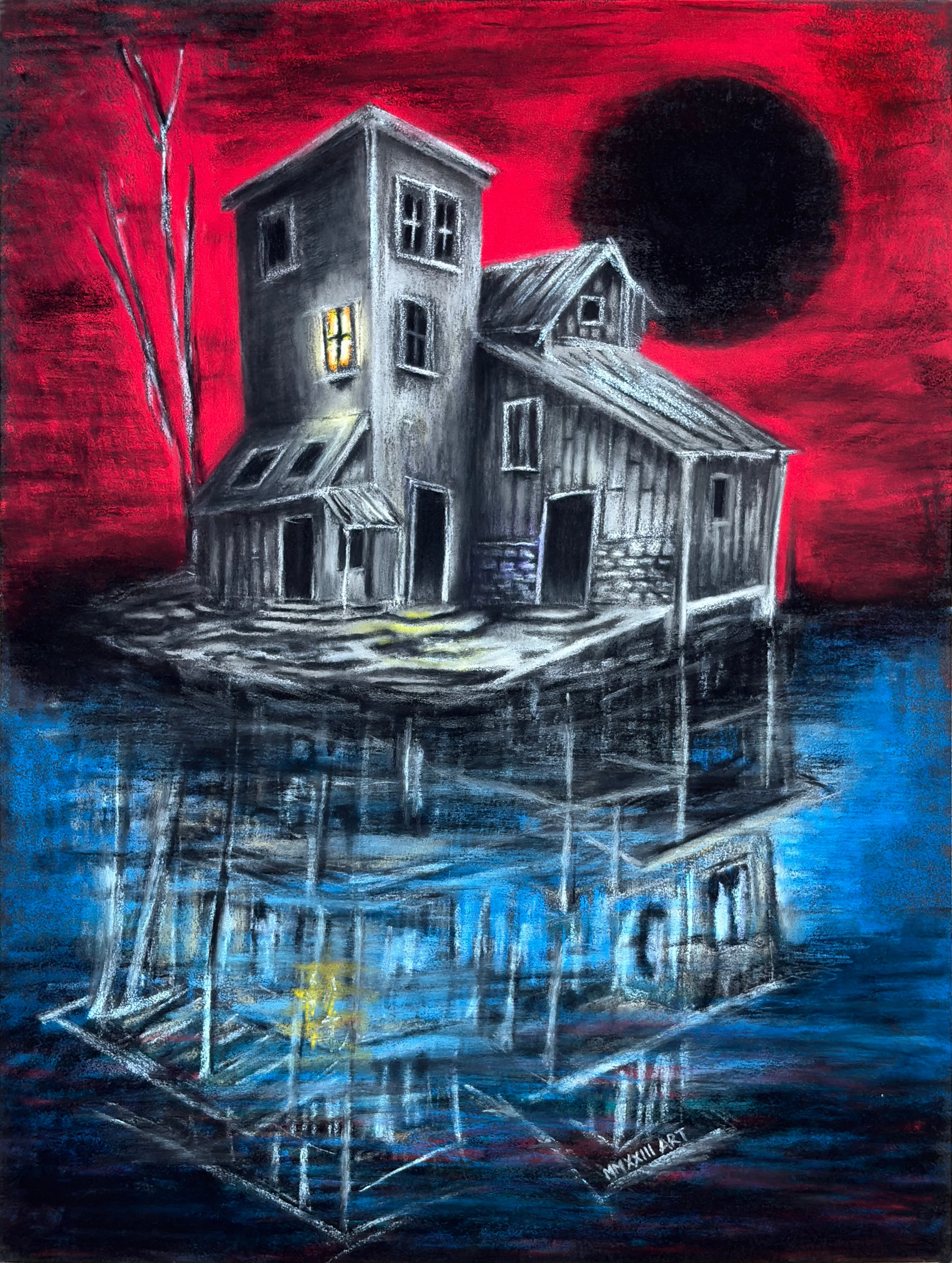 Under the Black Sun, drawing by MMXXIII.ART